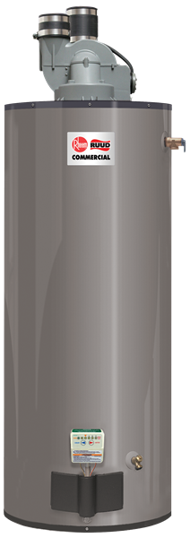 RHEEM GPDV50-65: 50 GALLON, 65,000 BTU, NATURAL GAS, POWER DIRECT VENT, MEDIUM DUTY WATER HEATER