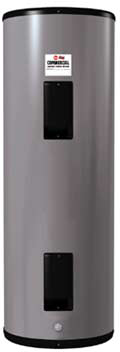RHEEM ELD120-FTB: (690926) 119.9 GALLON, 12.0 KW, 208 VOLT, 1 PHASE, (2-6000 WATT ELEMENT, SHIPS SIMULTANEOUS WIRING-1 PHASE, FIELD CONVERTIBLE TO NON-SIMULTANEOUS 6 KW AND/OR 3 PHASE), LIGHT DUTY COMMERCIAL ELECTRIC WATER HEATER WITH TERMINAL BLOCK